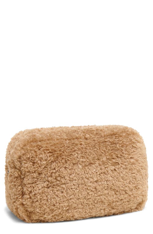 Apparis Jumbo Noor Faux Fur Pouch In Brown