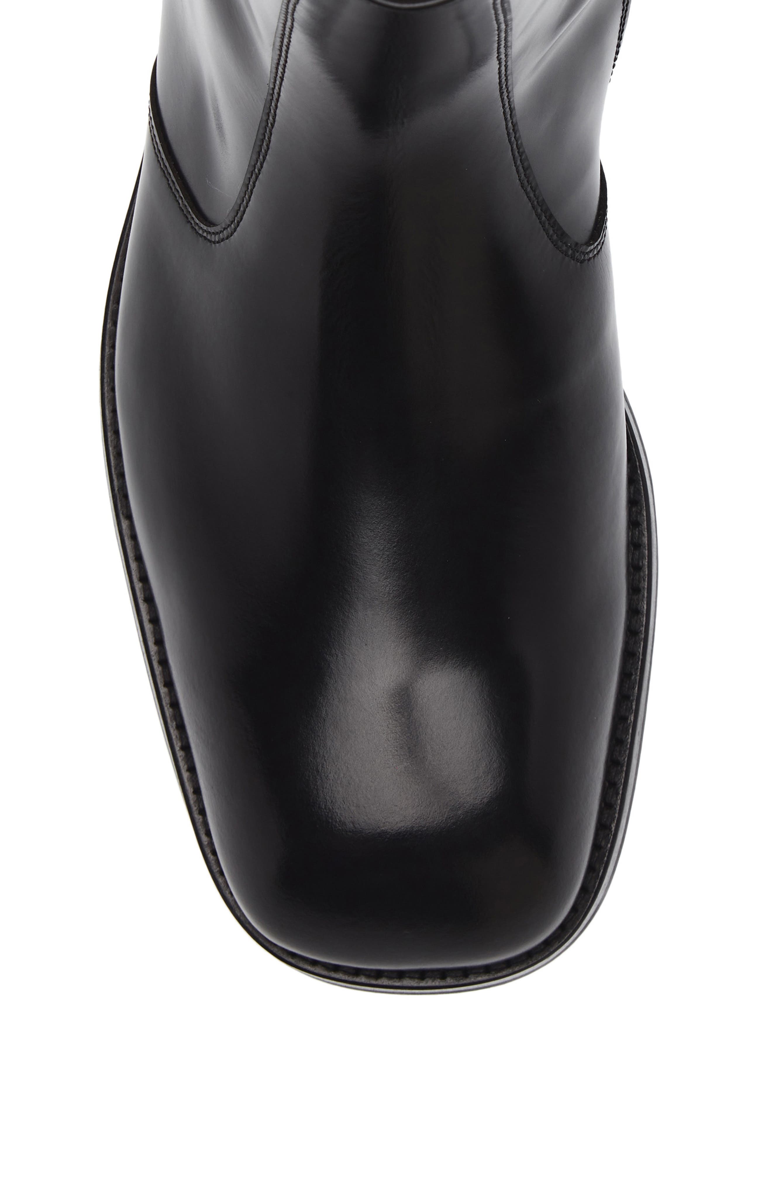 Lemaire Zipped Ankle Boot, Alternate, color, Black