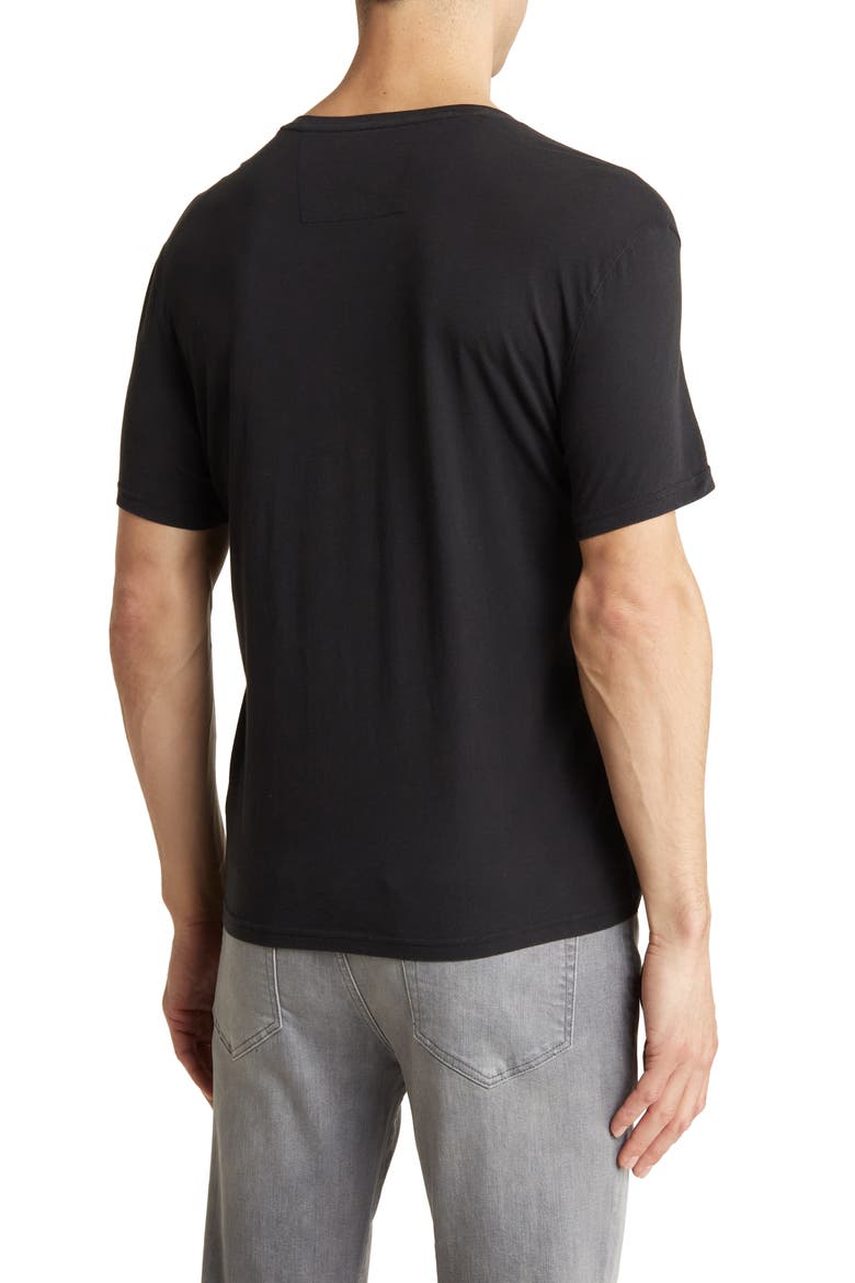 Nash V-Neck Cotton T-Shirt, Alternate, color, BLACK