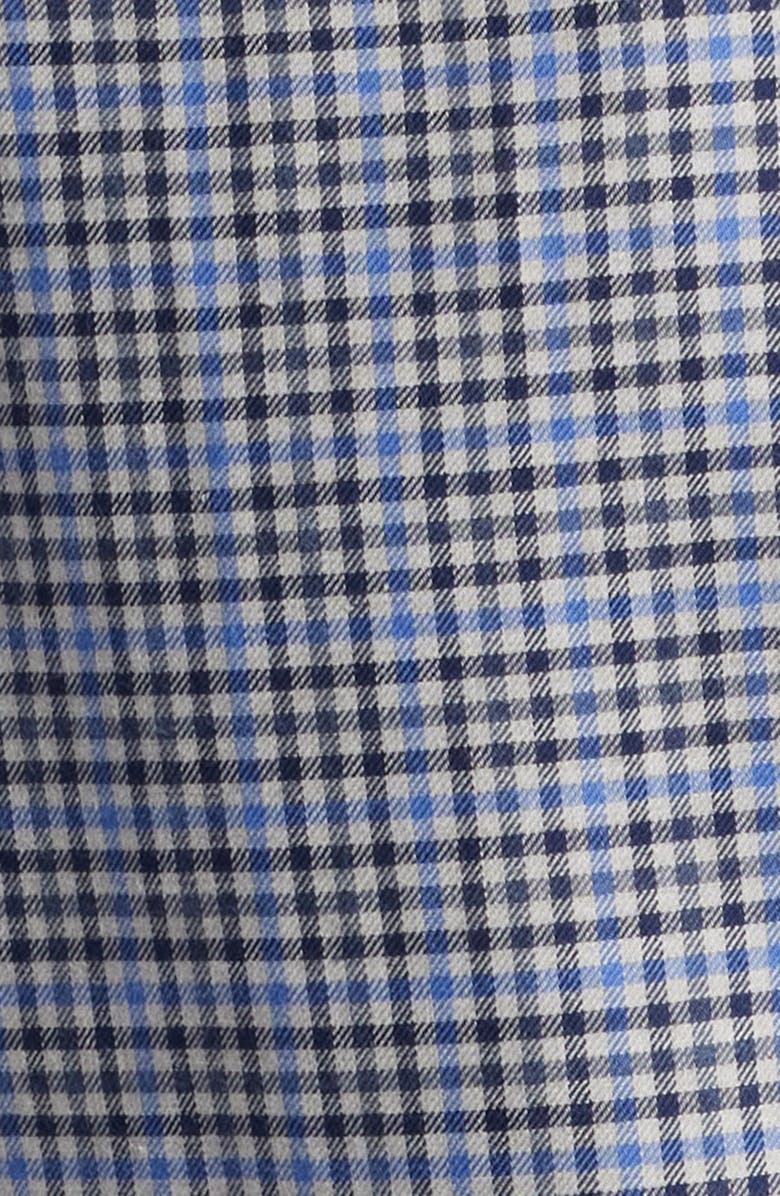 Scott Barber Lightweight Gingham Cotton Twill Button-Down Shirt, Alternate, color, 