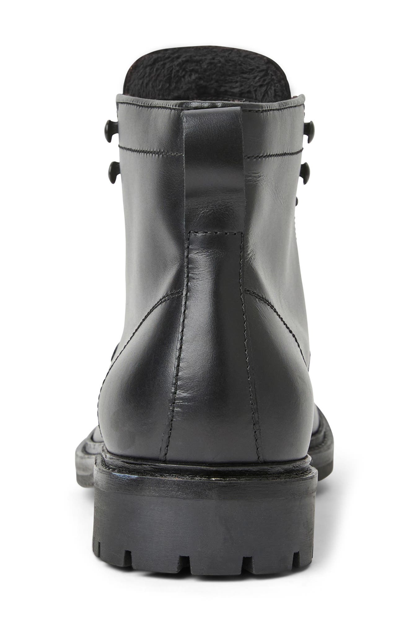 Scotty Lugged Moc Toe Combat Boot, Alternate, color, BLACK