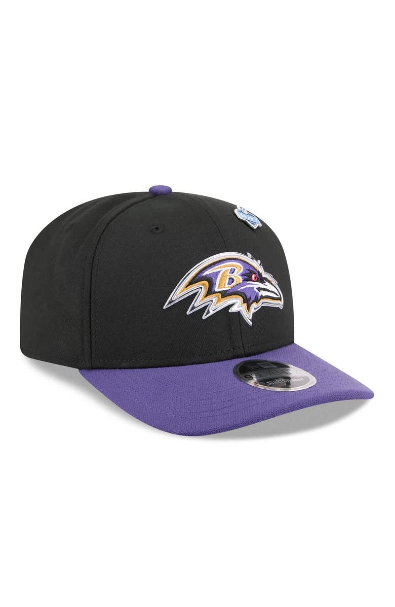 New Era Men's New Era  Black/Purple Baltimore Ravens 2026 NFL Draft 9SEVENTY Adjustable Hat, Alternate, color, Black