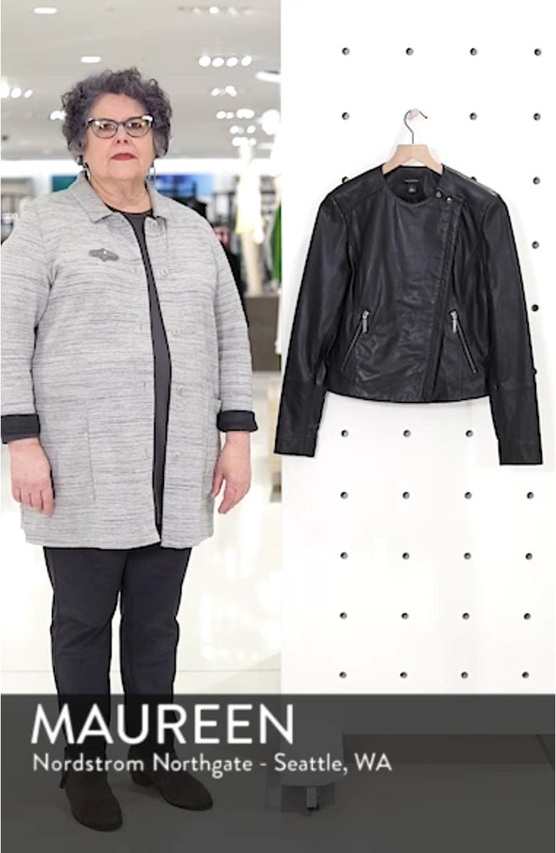 Collarless Leather Jacket, sales video thumbnail