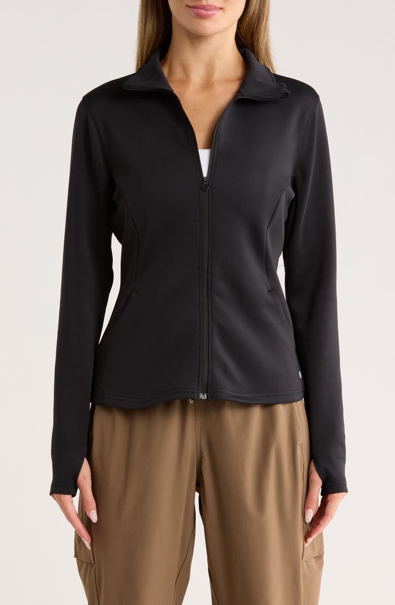 LAYER 8 Trainer Knit Jacket, Main, color, Rich Black