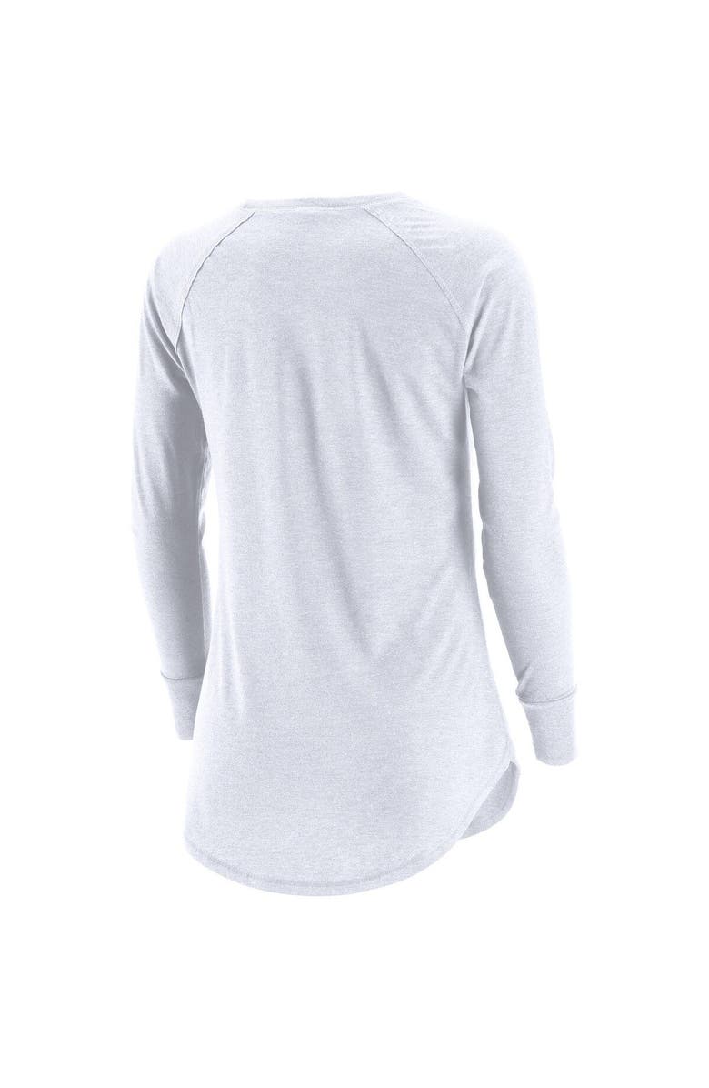 ADPRO Sports Women's White Saskatchewan Rush Primary Logo Tri-Blend Long Sleeve T-Shirt, Alternate, color, White