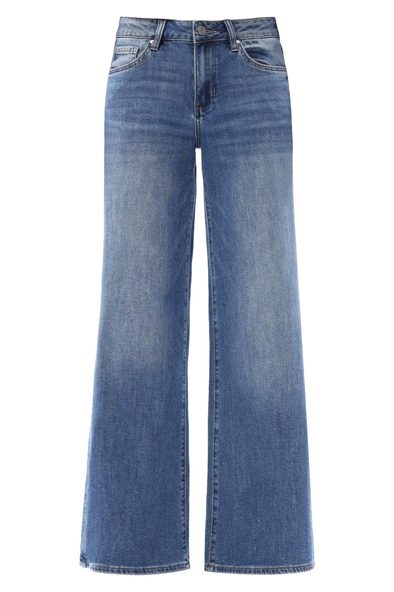 Mid Rise Wide Leg Jeans, Alternate, color, MEDIUM BLUE