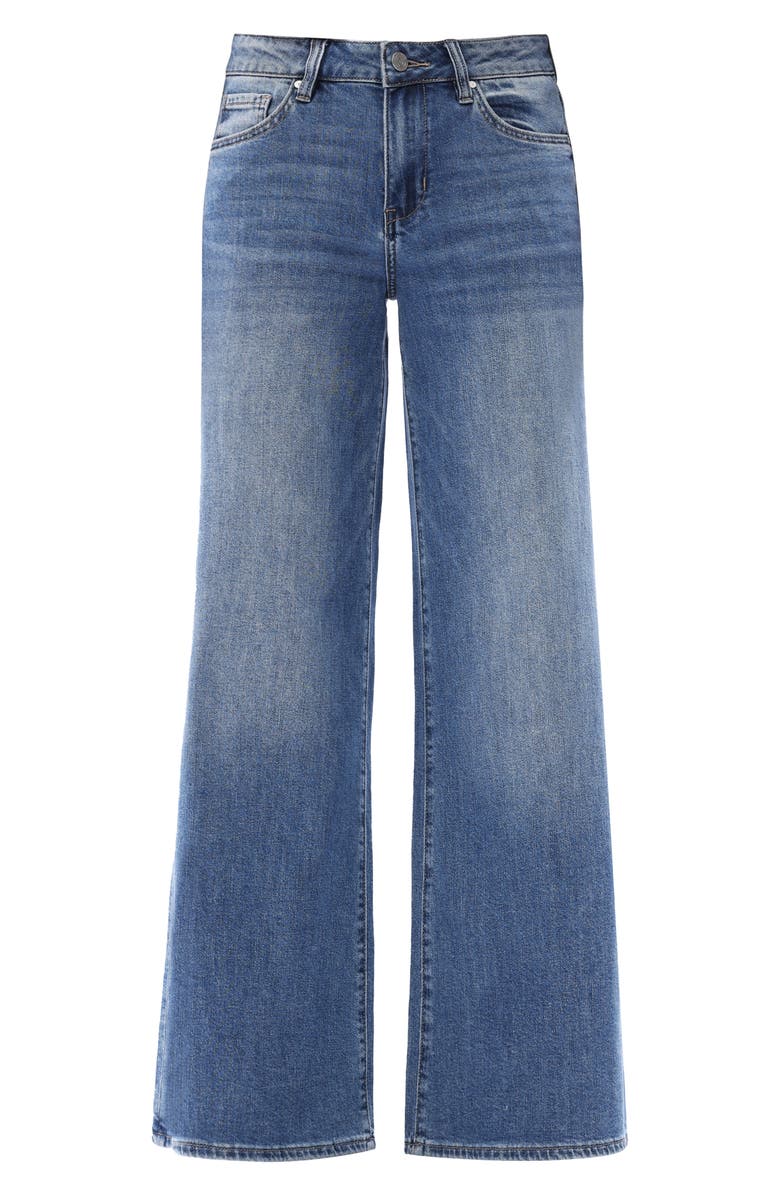 Bayeas Mid Rise Wide Leg Jeans, Alternate, color, Medium Blue