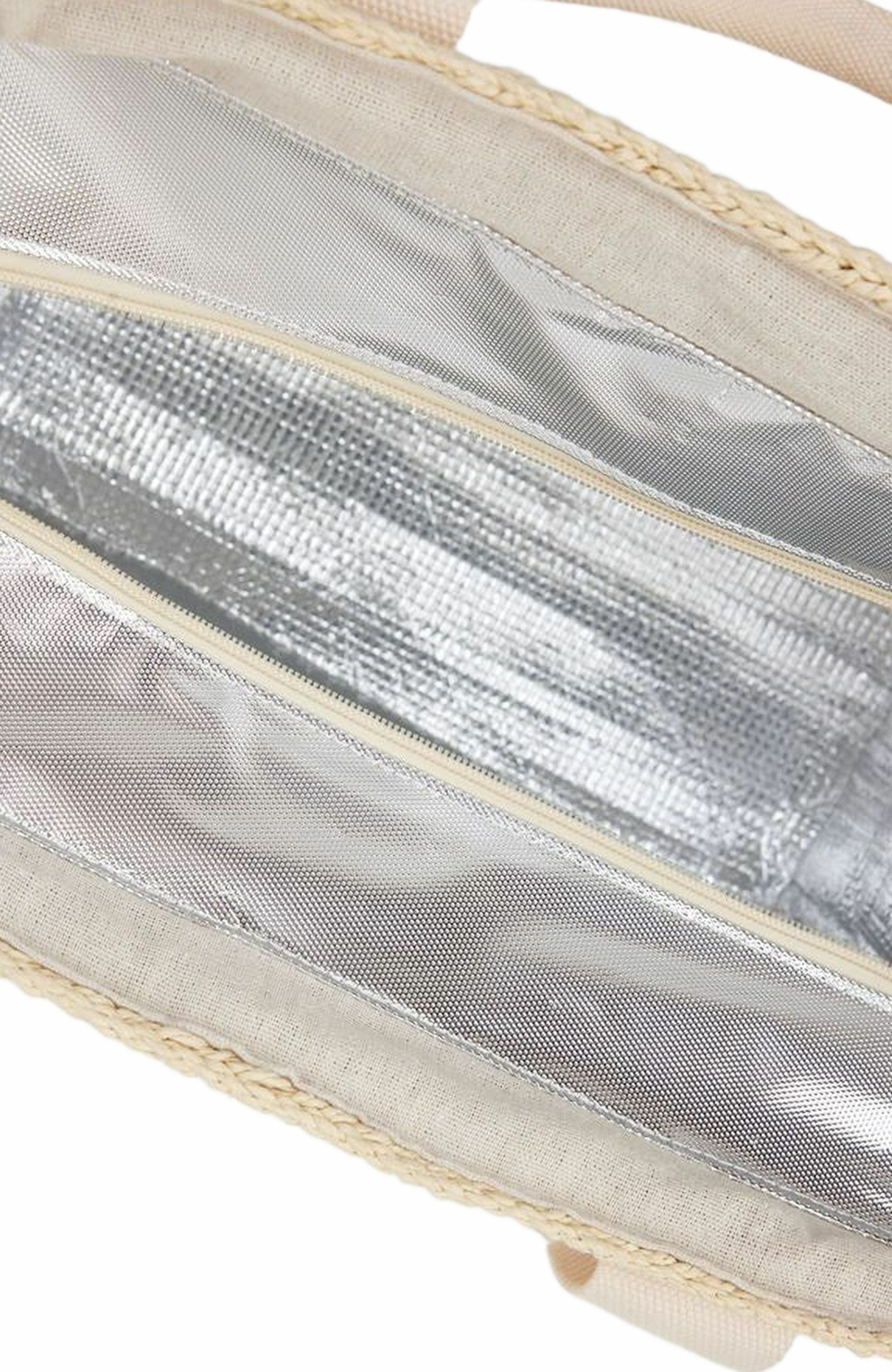 Hat Attack Modern Straw Cooler Tote, Alternate, color, Natural