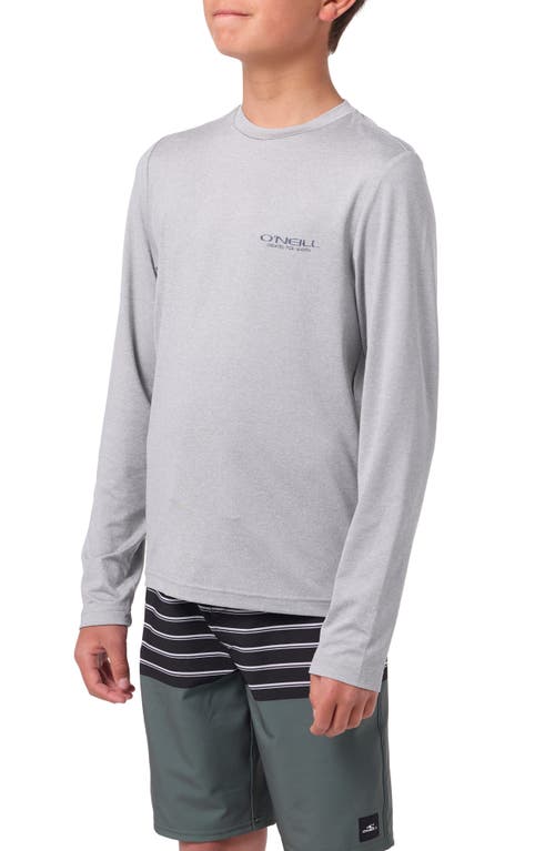 O'neill Kids' Trvlr Stacked Long Sleeve Performance T-shirt In Gray