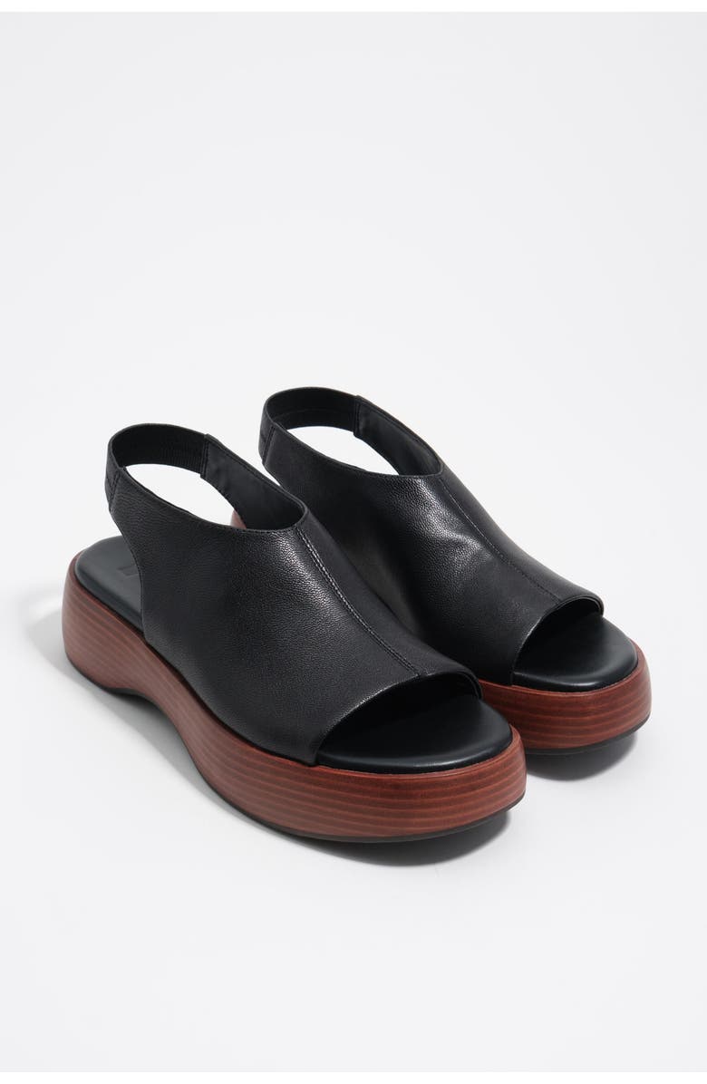 Bimba y Lola Closed-Toe Platform Sandals, Alternate, color, Black