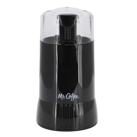 4-12 Cup Electric Coffee Grinder with Safety Switch in Black