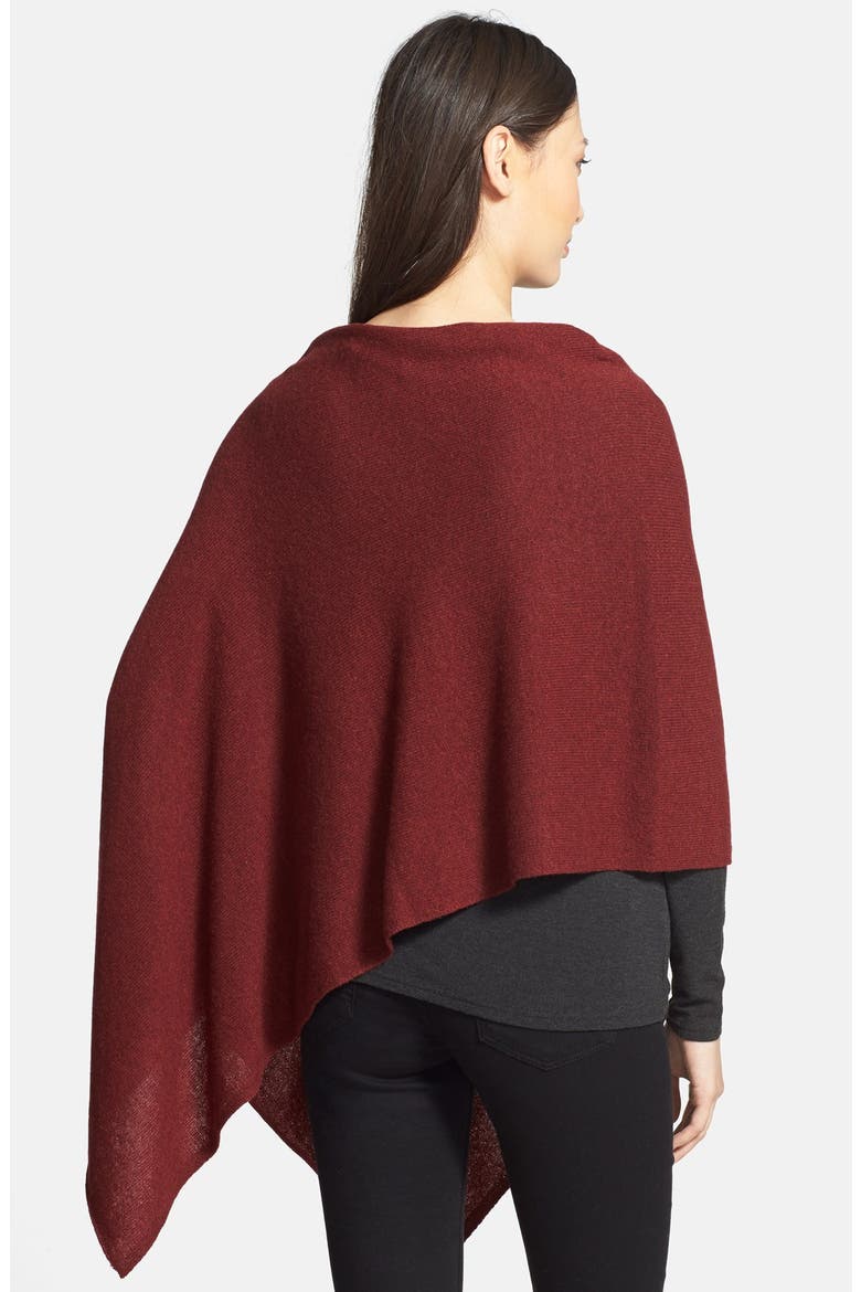 Two-Way Cashmere Topper, Alternate, color, BRICK