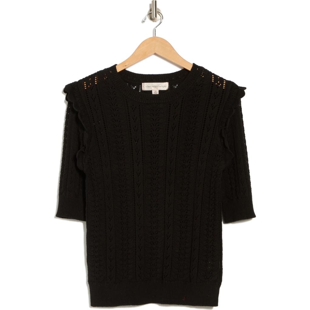Shop Catherine Malandrino Pointelle Sweater