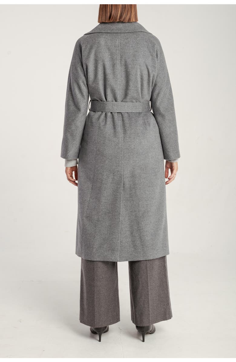 1982 Pure Cashmere Wrap Belted Midi Coat, Alternate, color, Mid Grey