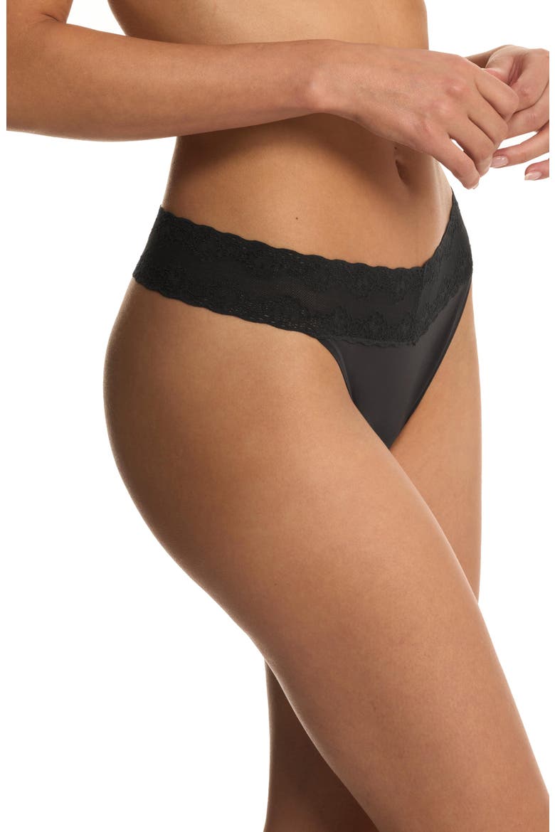 Bliss Perfection One Size Thong 2-Pack, Alternate, color, Coal