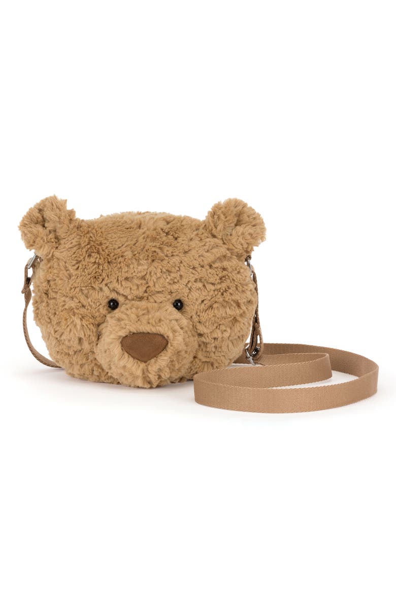 Jellycat Kids' Bartholomew Bear Plushie Shoulder Bag, Main, color, 