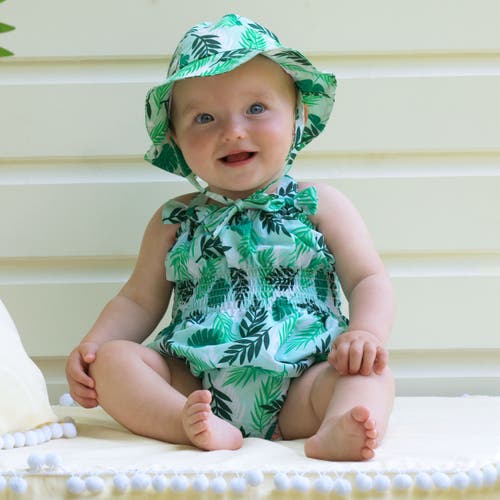 Rachel Riley Palm Tree Swim Bubble In Green