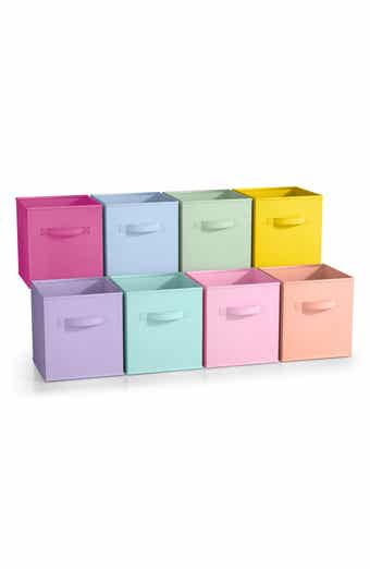 SORBUS 8-Pack Foldable Storage Cube Bins