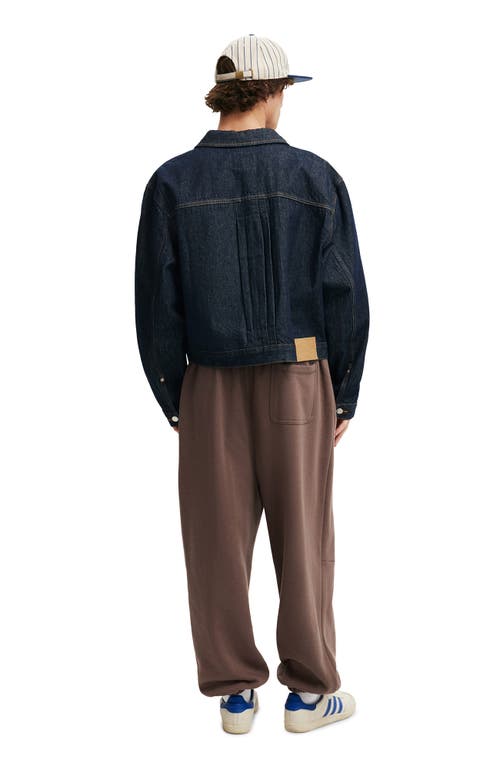 Cotton On Super Baggy Cuffed Track Pant In Brown