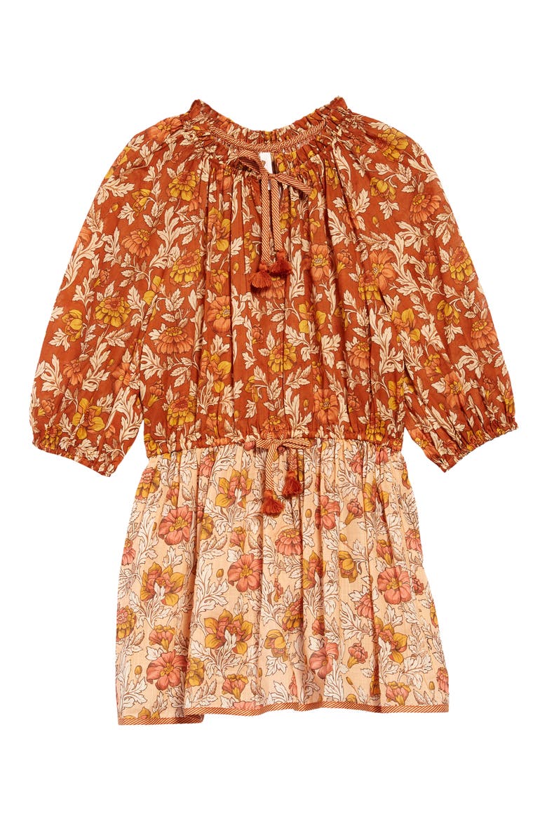 Kids' Andie Spliced Floral Cotton Dress, Main, color, SPLICED