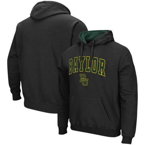 Men's Colosseum Black Baylor Bears Arch & Logo 3.0 Pullover Hoodie