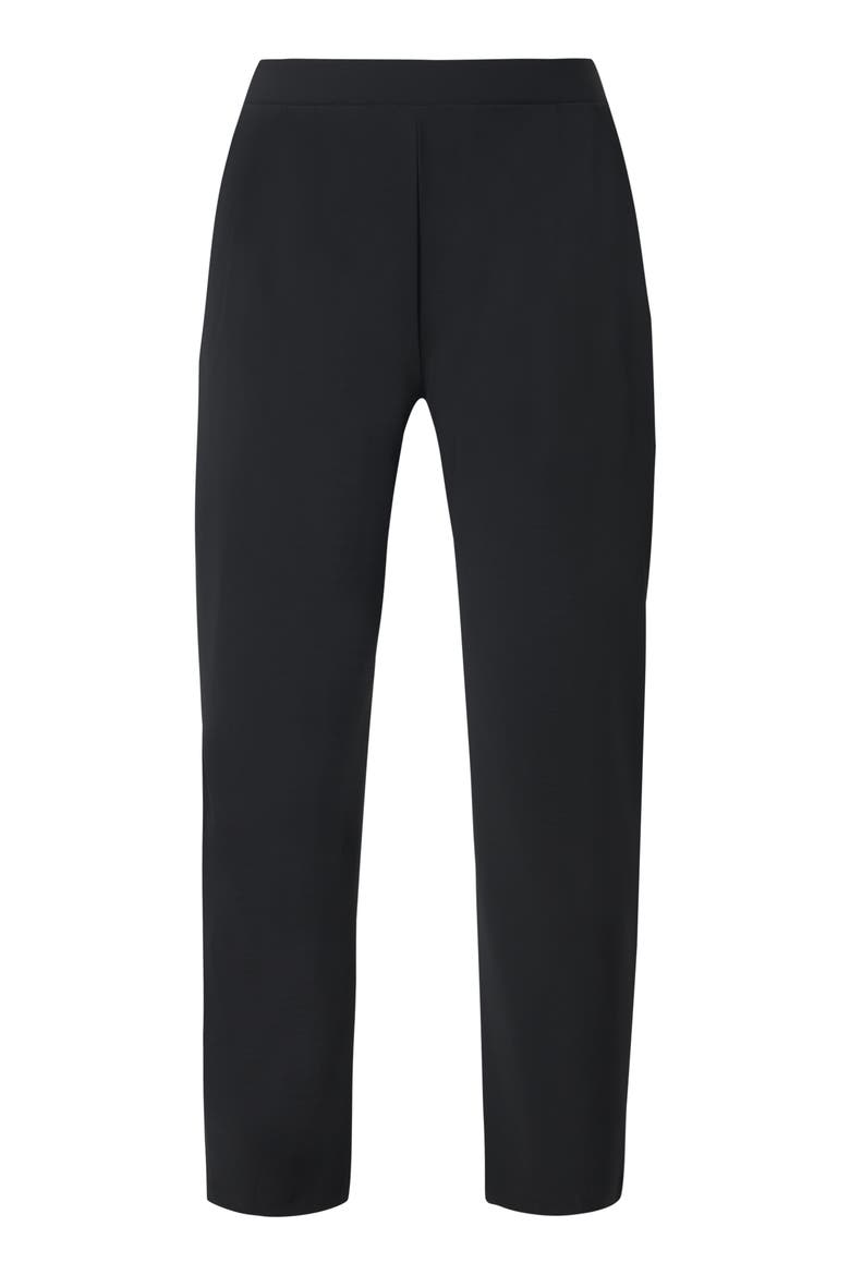 Explorer Crop Barrel Leg Pants, Alternate, color, BLACK