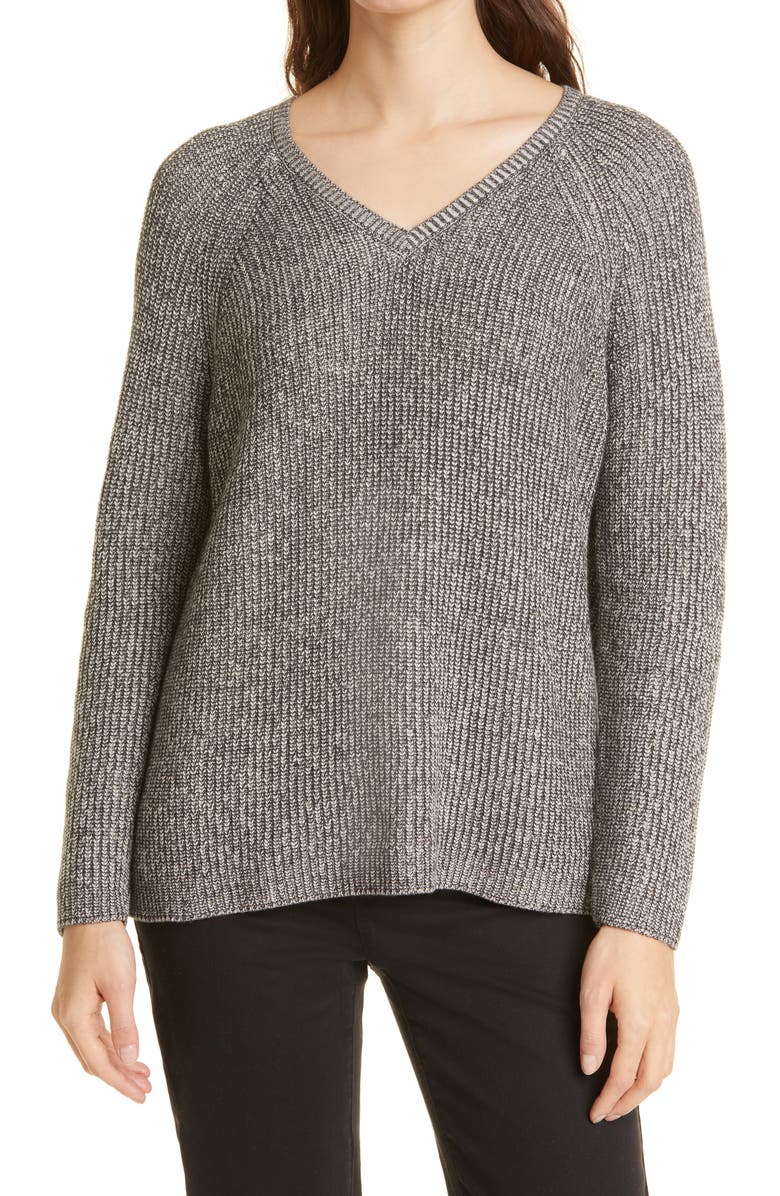 Eileen Fisher Raglan Sleeve Sweater, Main, color, 