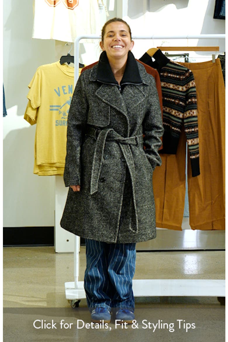 Fabianne Belted Wool Blend Coat video