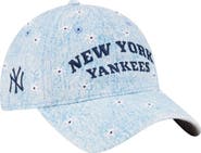 New Era Women's New Era Light Blue New York Yankees Daisy All Over 9TWENTY Adjustable Hat