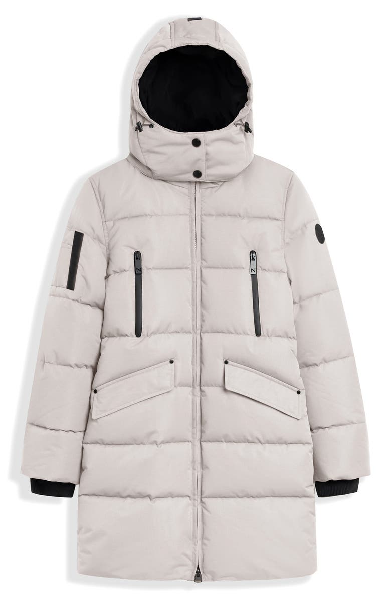 Noize Addie Water Resistant Quilted Hooded Parka, Alternate, color, Snow