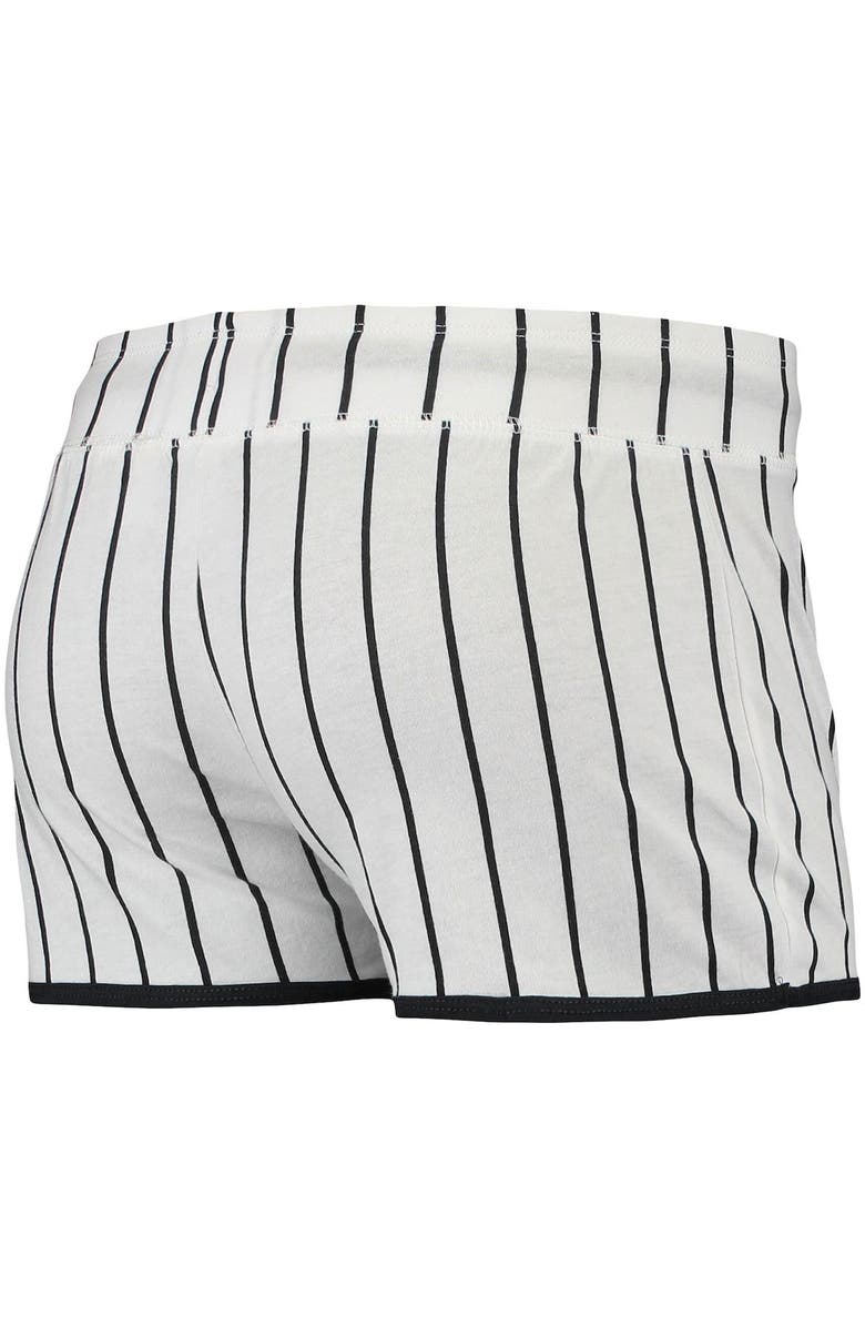 CONCEPTS SPORT Women's Concepts Sport White Colorado Rockies Vigor Pinstripe Sleep Short, Alternate, color, White