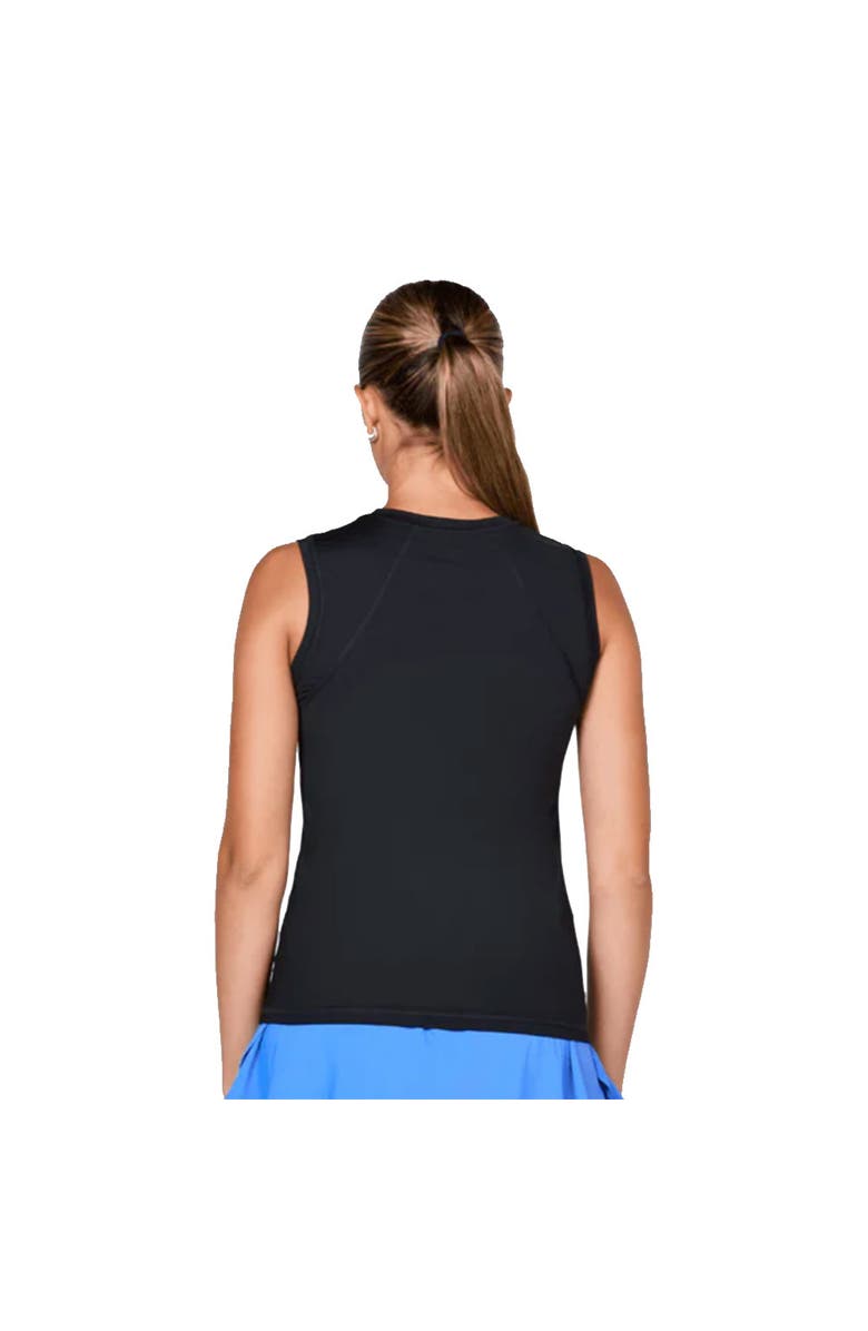 Sofibella UV Colors Womens Sleeveless Tennis Shirt, Alternate, color, Black