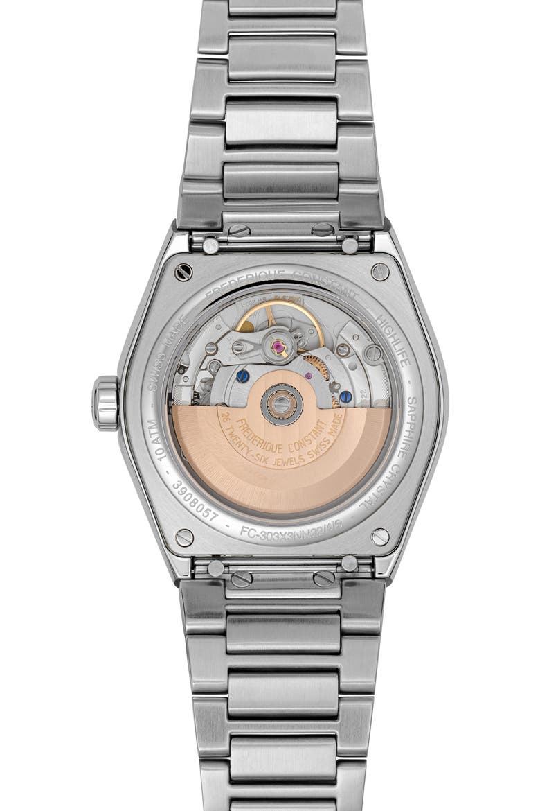 Highlife Automatic COSC Bracelet Watch, 39mm, Alternate, color, SILVER-TONE