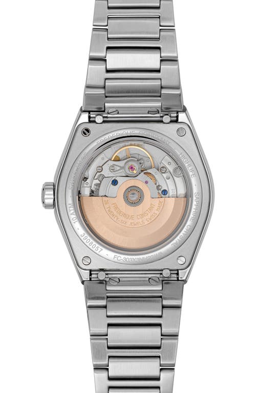 Frederique Constant Silver Highlife Automatic Cosc Watch In Silverone