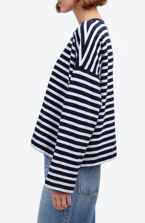 MADEWELL MADEWELL EASY STRIPE LONG SLEEVE TOP