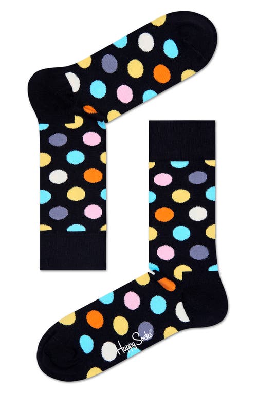 Happy Socks Big Dot Socks in Black  product