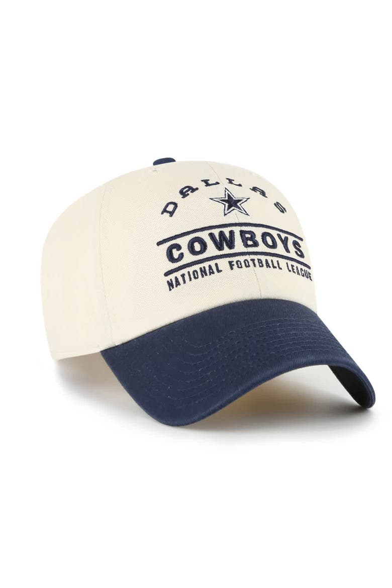 Men's '47  Natural Dallas Cowboys Windham Clean Up Adjustable Hat, Alternate, color, Natural