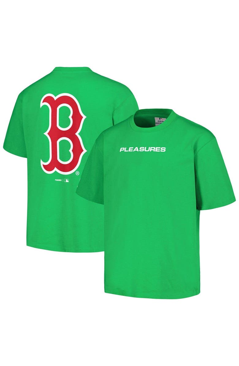 PLEASURES Men's PLEASURES Green Boston Red Sox Ballpark T-Shirt, Main, color, Green