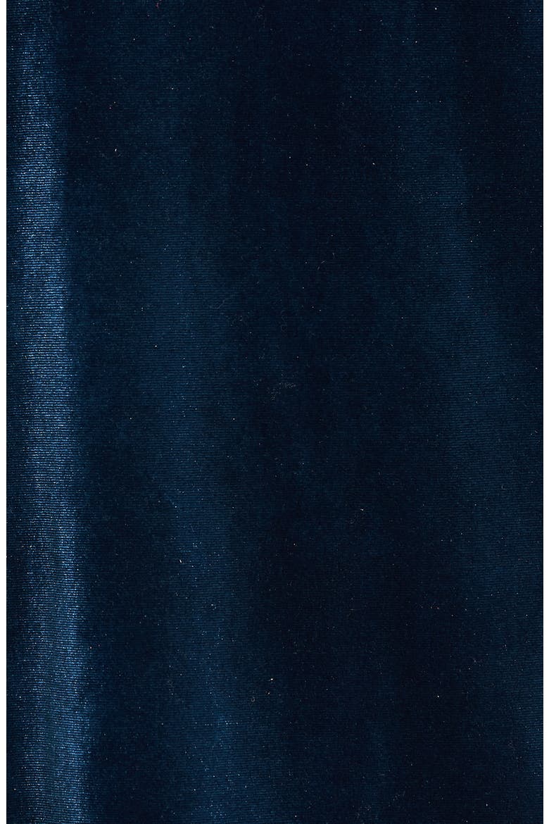 Velvet Cold Shoulder Top, Alternate, color, BLUE CERAMIC