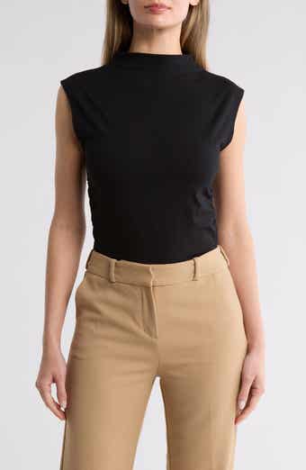 NORDSTROM RACK Funnel Neck Ruched Tank