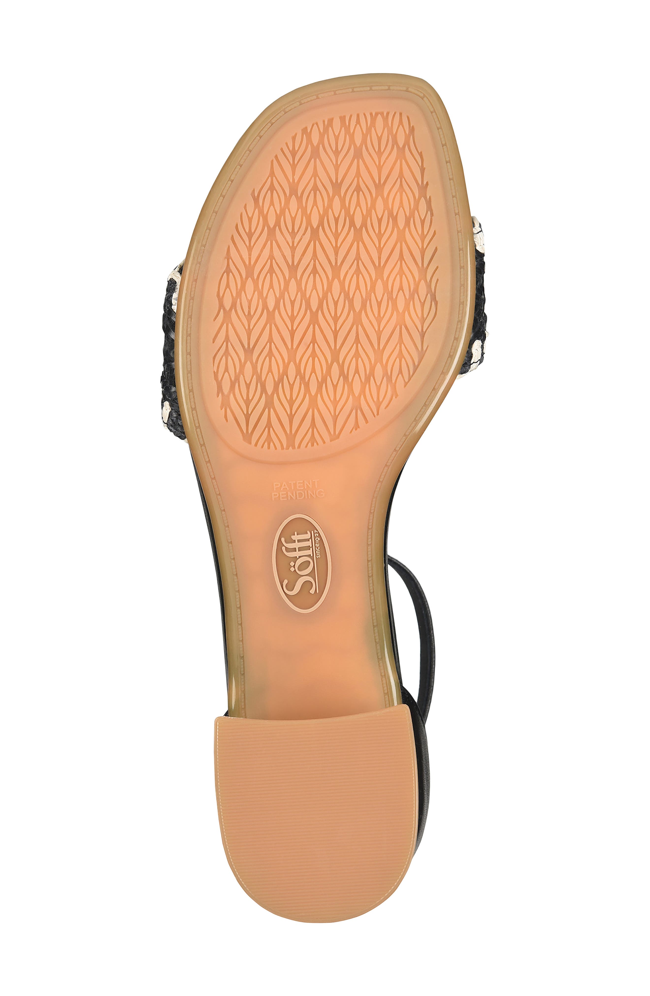 Söfft Lilah Ankle Strap Wedge Sandal, Alternate, color, Black