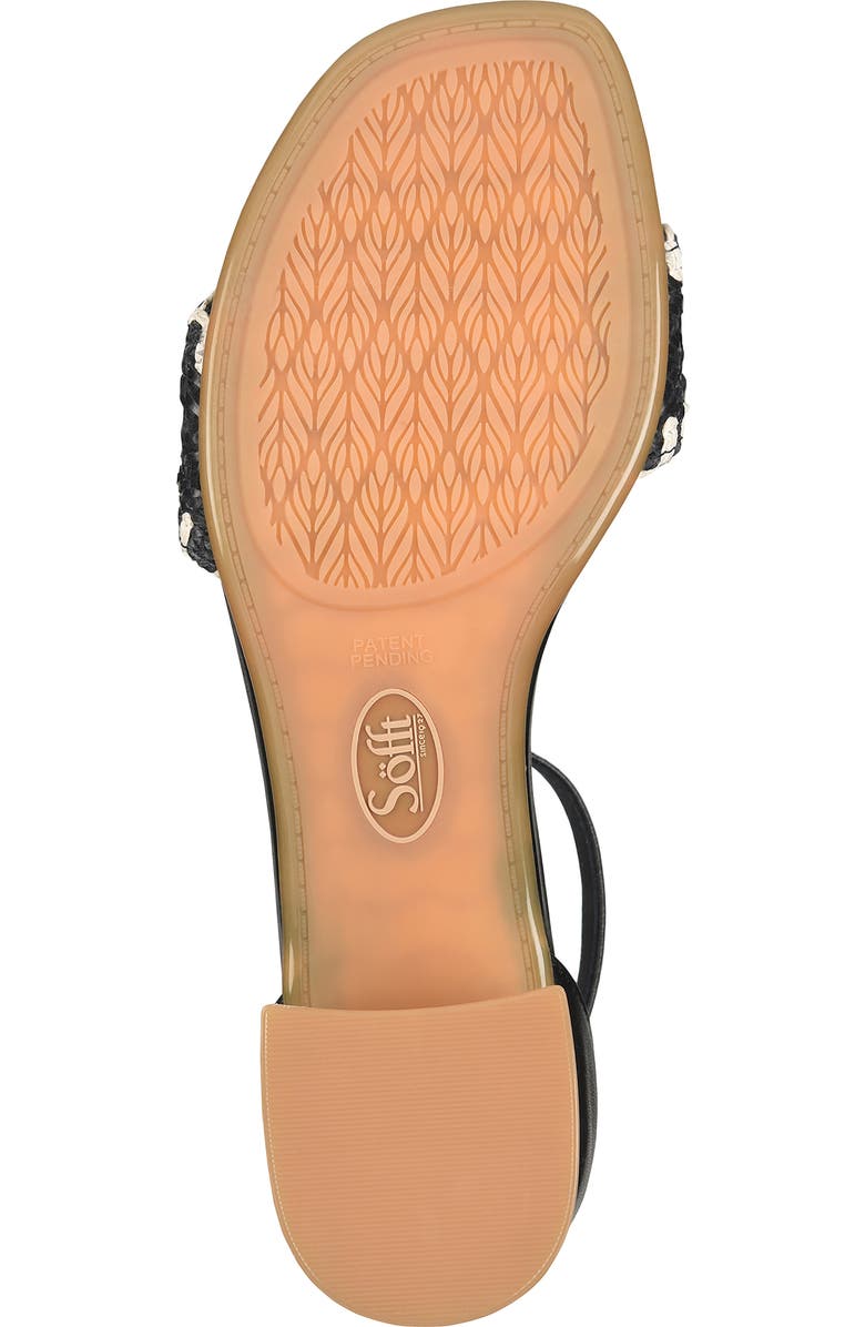 Söfft Lilah Ankle Strap Wedge Sandal, Alternate, color, Black