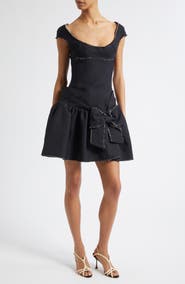Shushu/Tong Tweed Bow Minidress