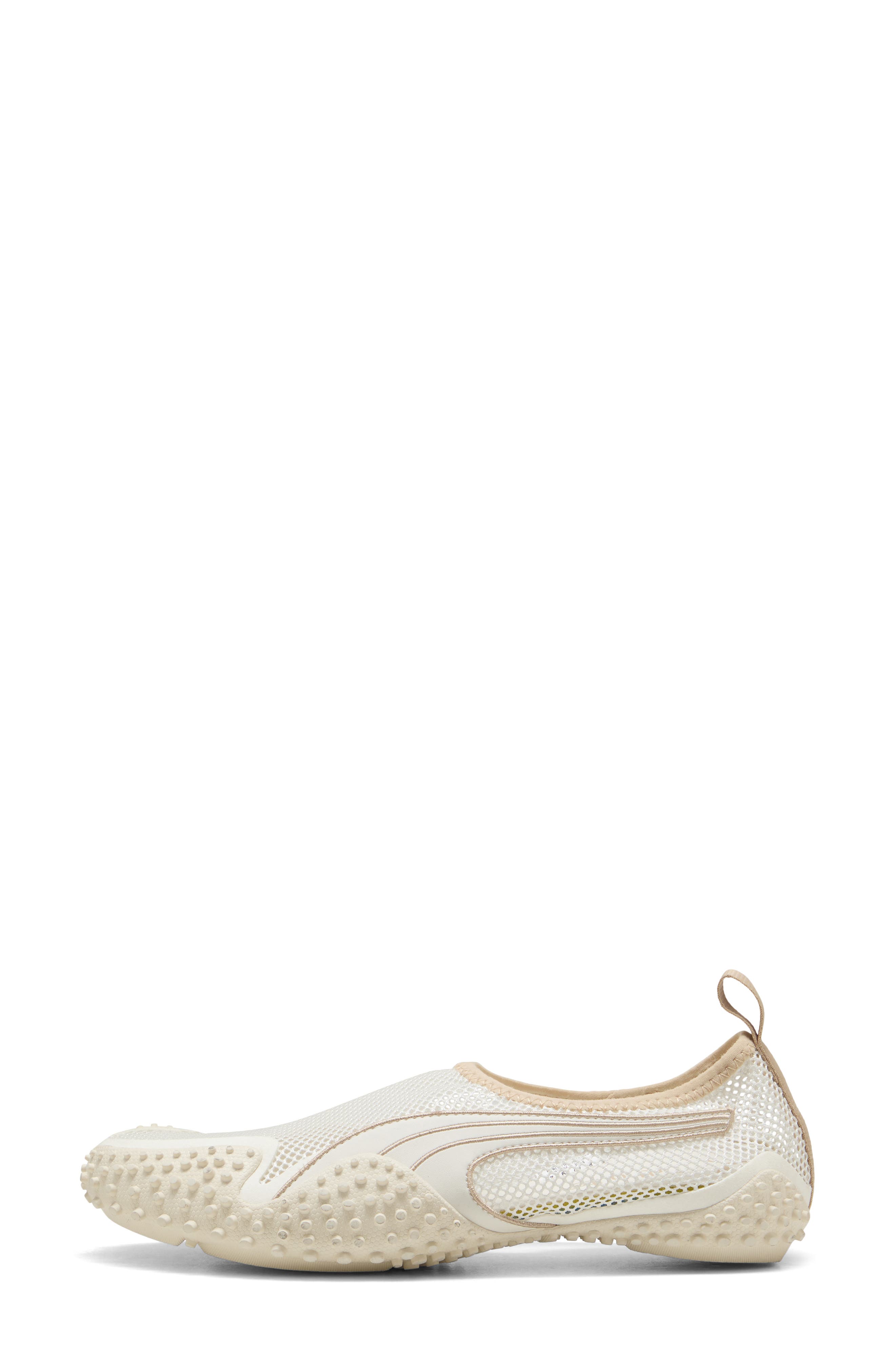 PUMA Gender Inclusive Mostro Flex Mesh Slip-On, Alternate, color, Warm White/ Light Sand