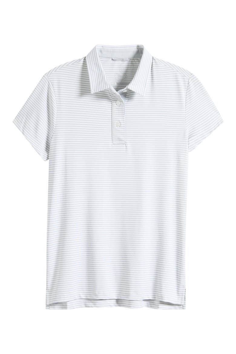 Kayla Polo Top, Alternate, color, GLACIER WHITE