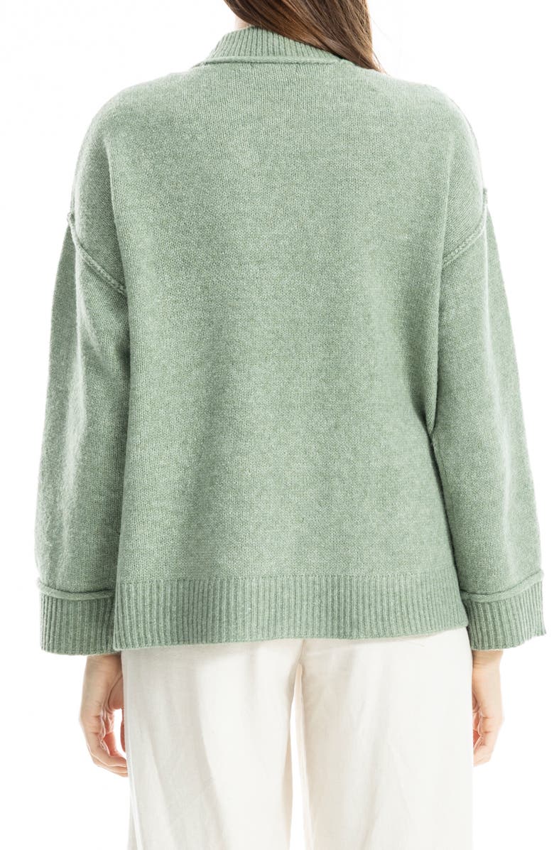 MAX STUDIO Open Front Cardigan, Alternate, color, Heather Basil