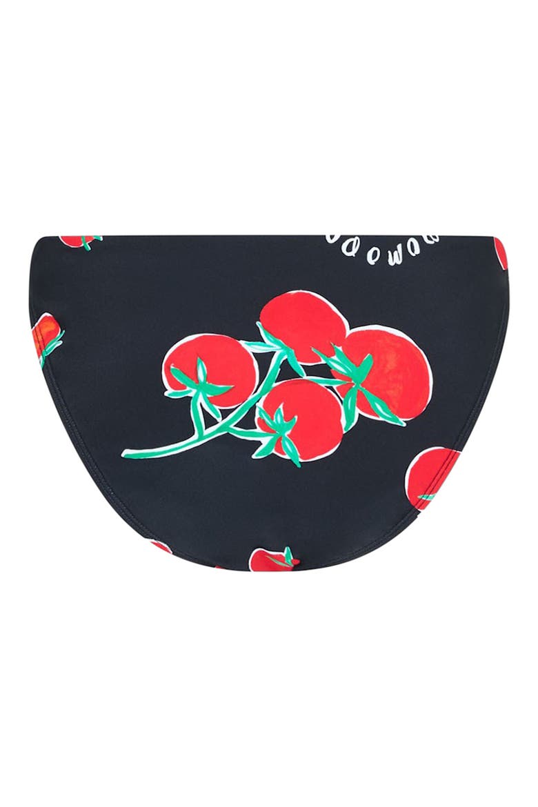Margot Pomodoro Bikini Bottoms, Alternate, color, BLACK/ RED
