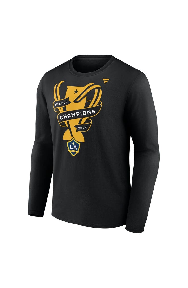 FANATICS Men's Fanatics Black LA Galaxy 2024 MLS Cup Champions Locker Room Long Sleeve T-Shirt, Alternate, color, 