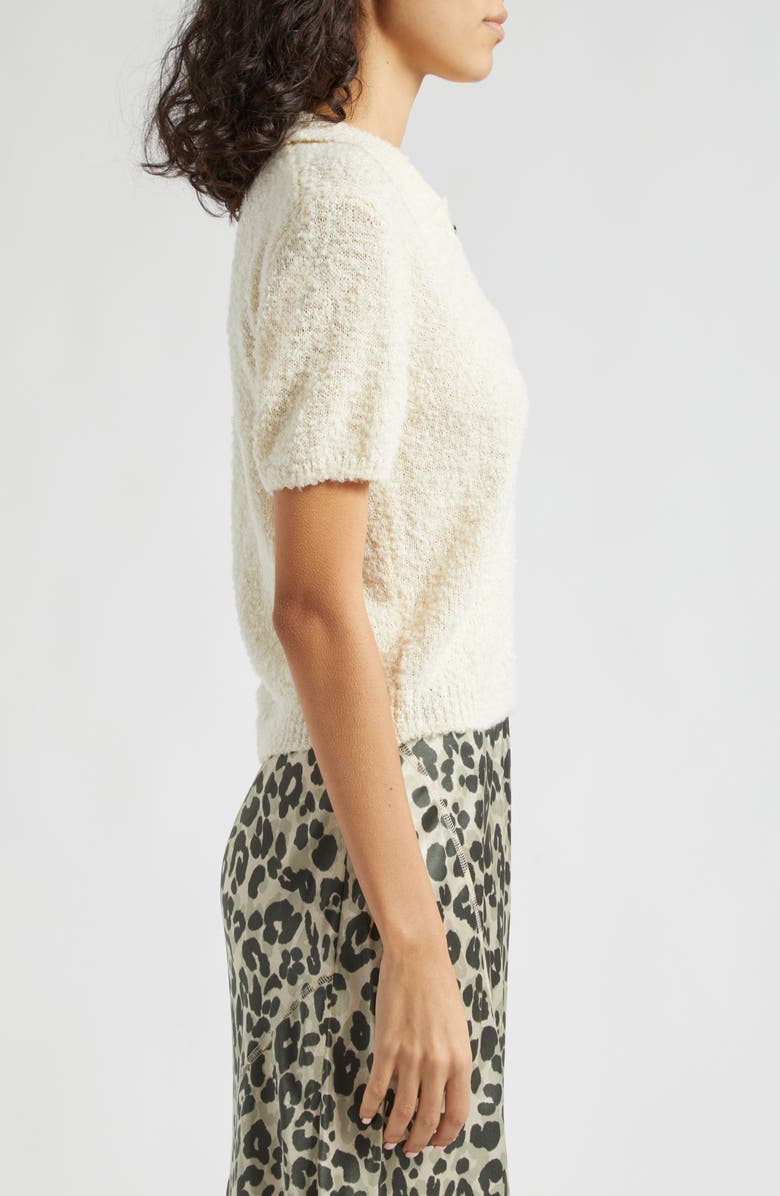 ATM Anthony Thomas Melillo Bouclé Polo Sweater, Alternate, color, 