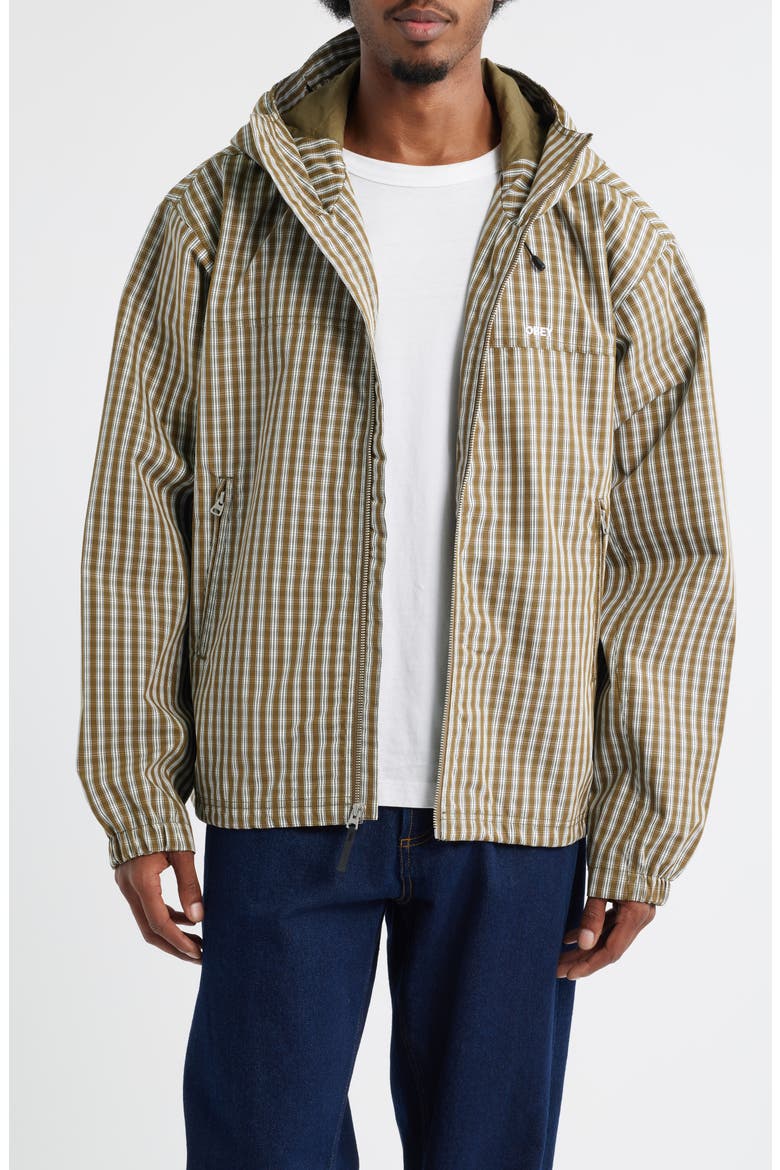 Vista Oversize Plaid Hooded Canvas Jacket (Men) | Nordstrom